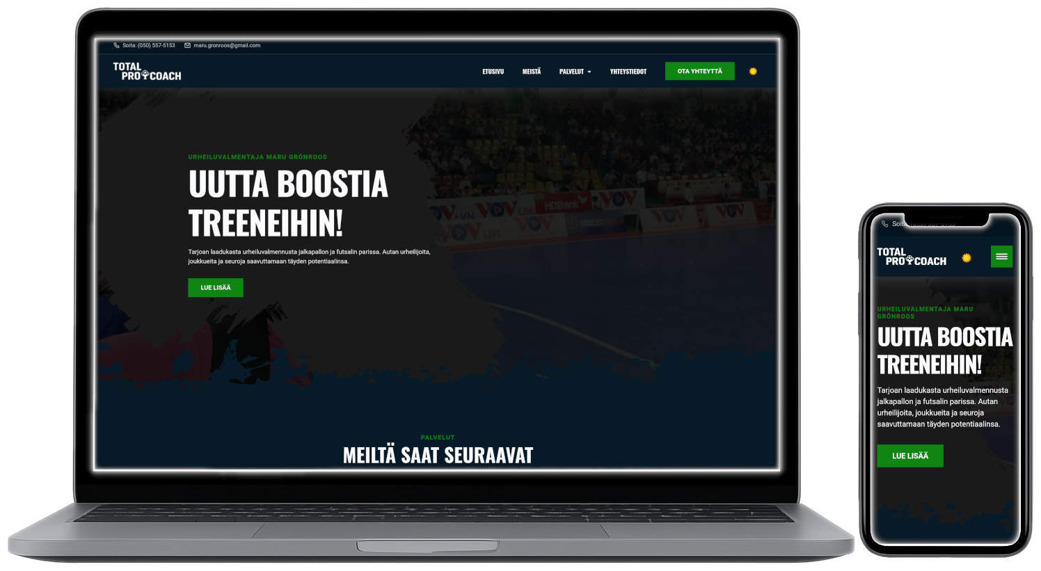 totalprocoach - sports coach website